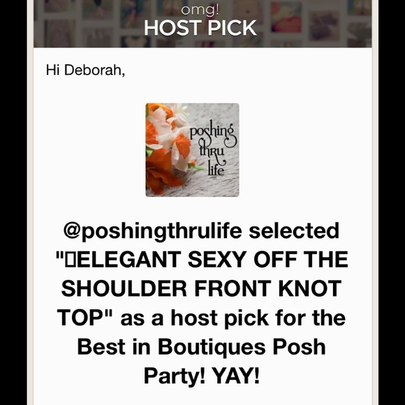 LAST ONE-🎉HP🎉ELEGANT SEXY OFF THE SHOULDER TOP - Picture 6 of 6